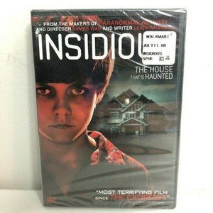 Insidious DVD With Bonus Features New Horror Patrick Wilson Rose Byrne Movie